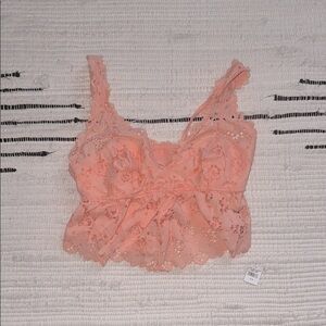 Lace Coral Crop Top aerie